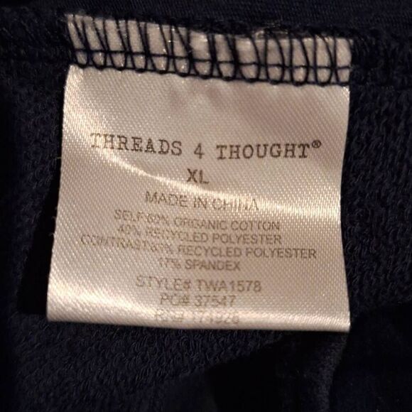 Stitch Fix | Threads 4 Thought Women Birdie Maternity Roll Hem Short Navy Sz XL - Picture 5 of 5